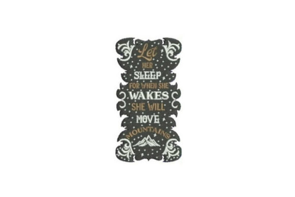 Let Her Sleep Embroidery Review