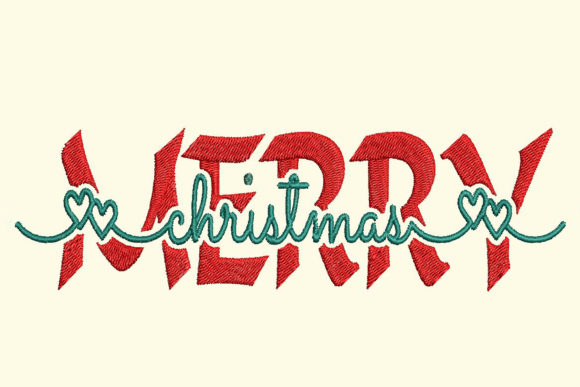 Merry Christmas Contemporary Split Text
