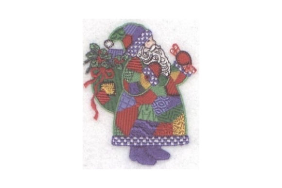 Patchwork Santa: A Festive, Flexible Holiday Embroidery Design