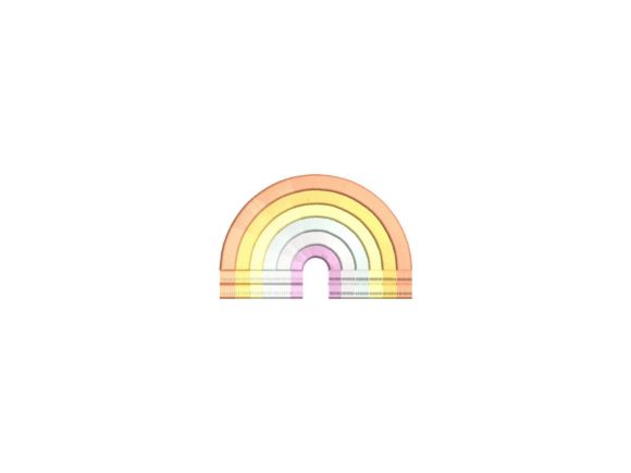 Rainbow with Fringes