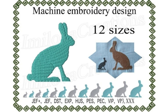 Silhouette Rabbit: A Tender Embroidery Touch for Meaningful Gifts