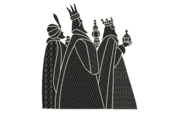 Three Wise Kings Black and White